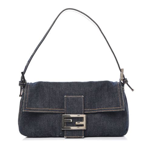 fendi small blue bag|fendi denim bags.